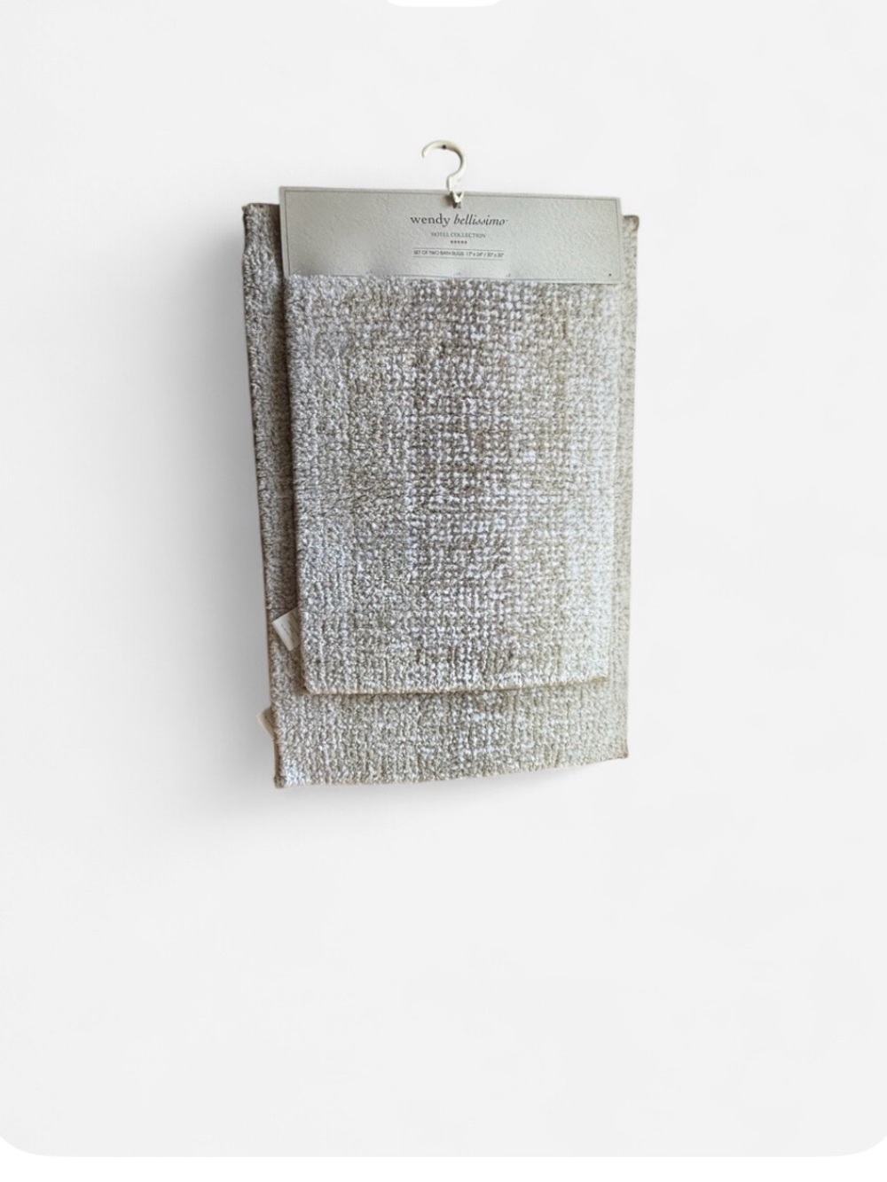 Wendy Bellissimo Textured Taupe Bath Towel Set